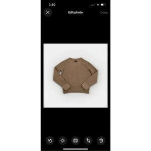 Club Monaco Mens V-Neck Sweater Brown Luxe Workwear Casual Classic Pullover L